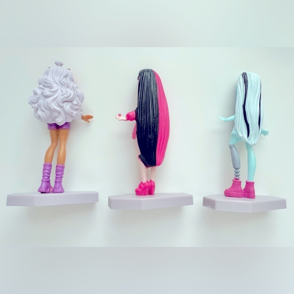 Monster High Cake Topper/Cupcake Topper Draculaura, Clawdeen & Frankie Stein - Picture 7 of 8